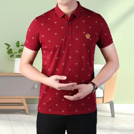 Versace men's cotton casual fashion polo shirt