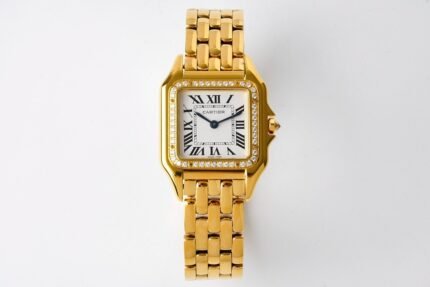 New square watch with elegant and fashionable steel strap and diamond inlaid women's watch, simple Roman numeral quartz watch-comes with gift box
