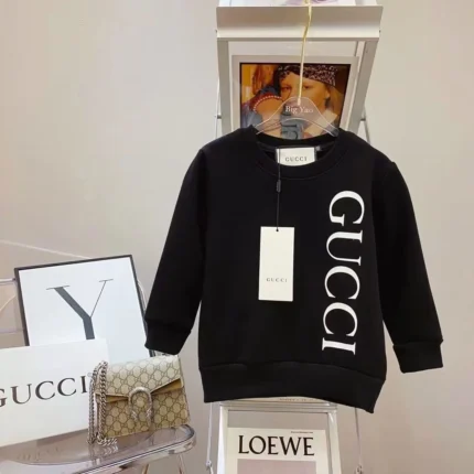 Gucci monogram print fleece sweatshirt for men and women