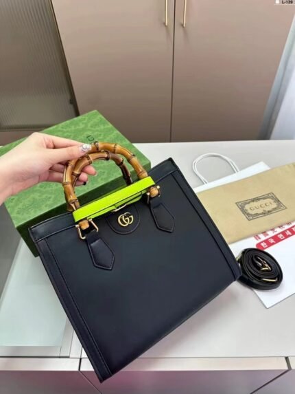 New Bamboo Handbag Mini Tote Women's Bag Shoulder Crossover Fashion Classic Retro Versatile Bag for Women-comes with gift box