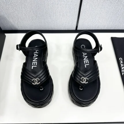 Chanel's new leather platform sandals