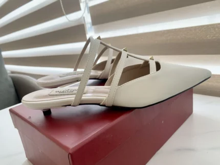 Valentino leather rivets take off shoes